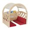 Childcraft Reading Nook, Tan/Red Canopy with Red Cushions, 49-1/2 x 37 x 50 Inches